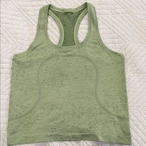Lululemon Green Racerback Tank Top